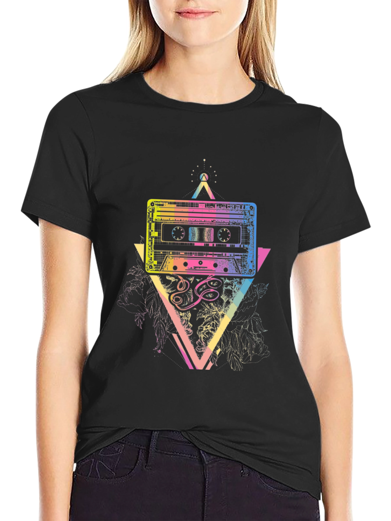 Retro Cassette Graphic T-Shirt