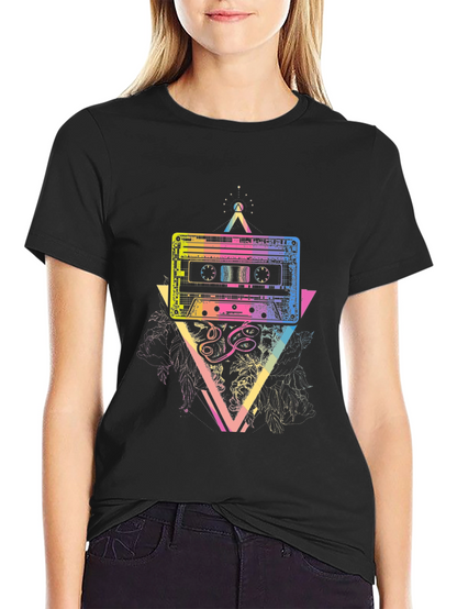 Retro Cassette Graphic T-Shirt