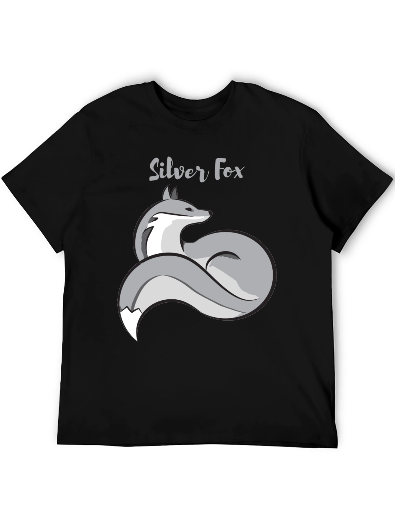 Silver Fox Graphic T-Shirt - Stylish Mens Tee