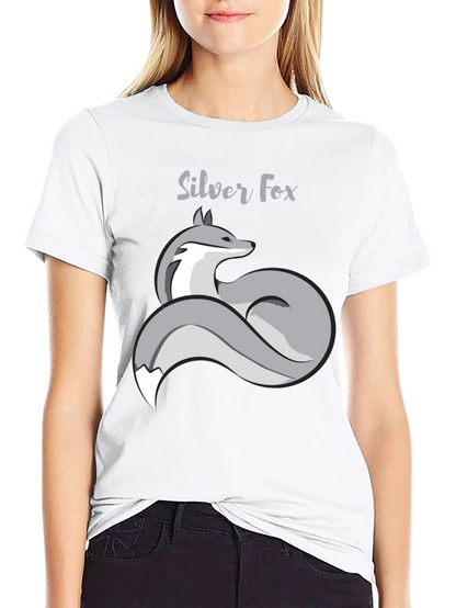 Silver Fox Graphic T-Shirt - Stylish Mens Tee