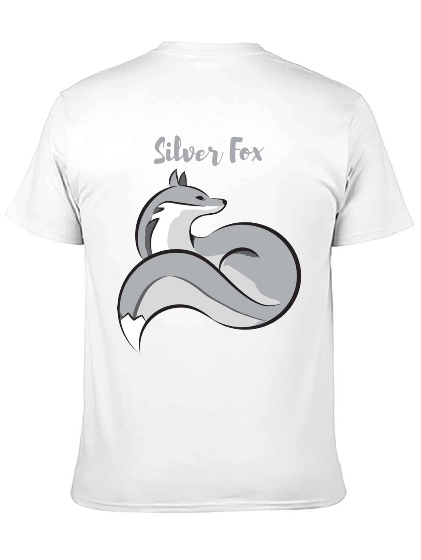 Silver Fox Graphic T-Shirt - Stylish Mens Tee