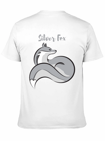 Silver Fox Graphic T-Shirt - Stylish Mens Tee