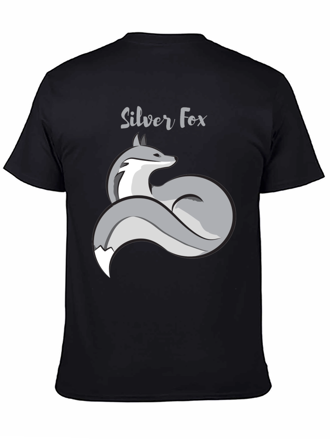Silver Fox Graphic T-Shirt - Stylish Mens Tee
