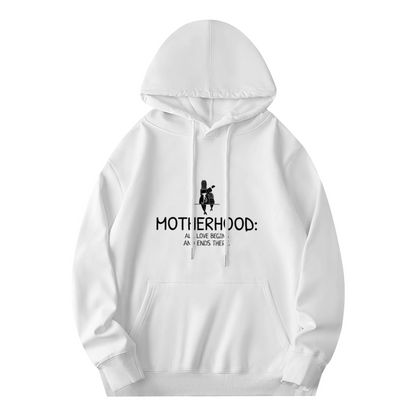 Motherhood Quote Hoodie - All Love Begins & Ends There