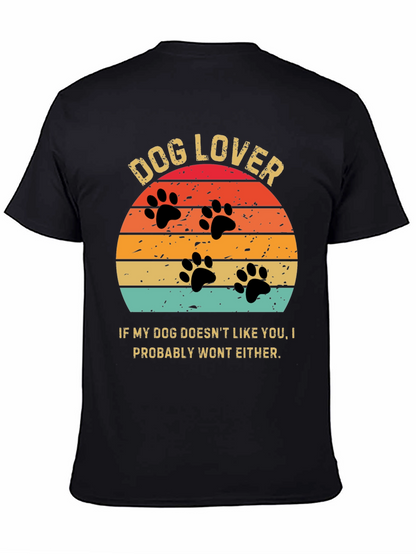 Dog Lover Sunset Graphic Tee
