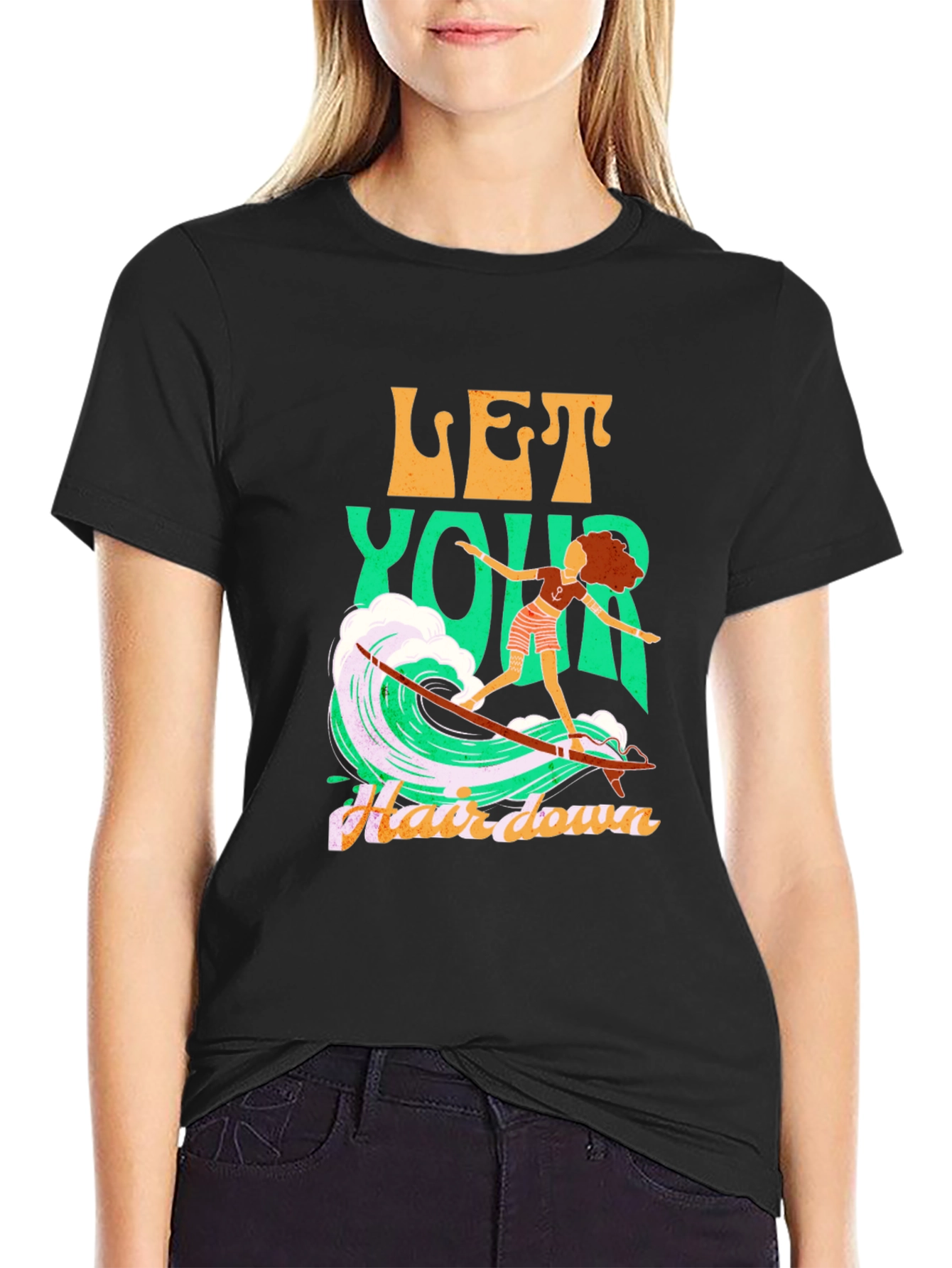 Surfs Up Tee - Let Your Hair Down