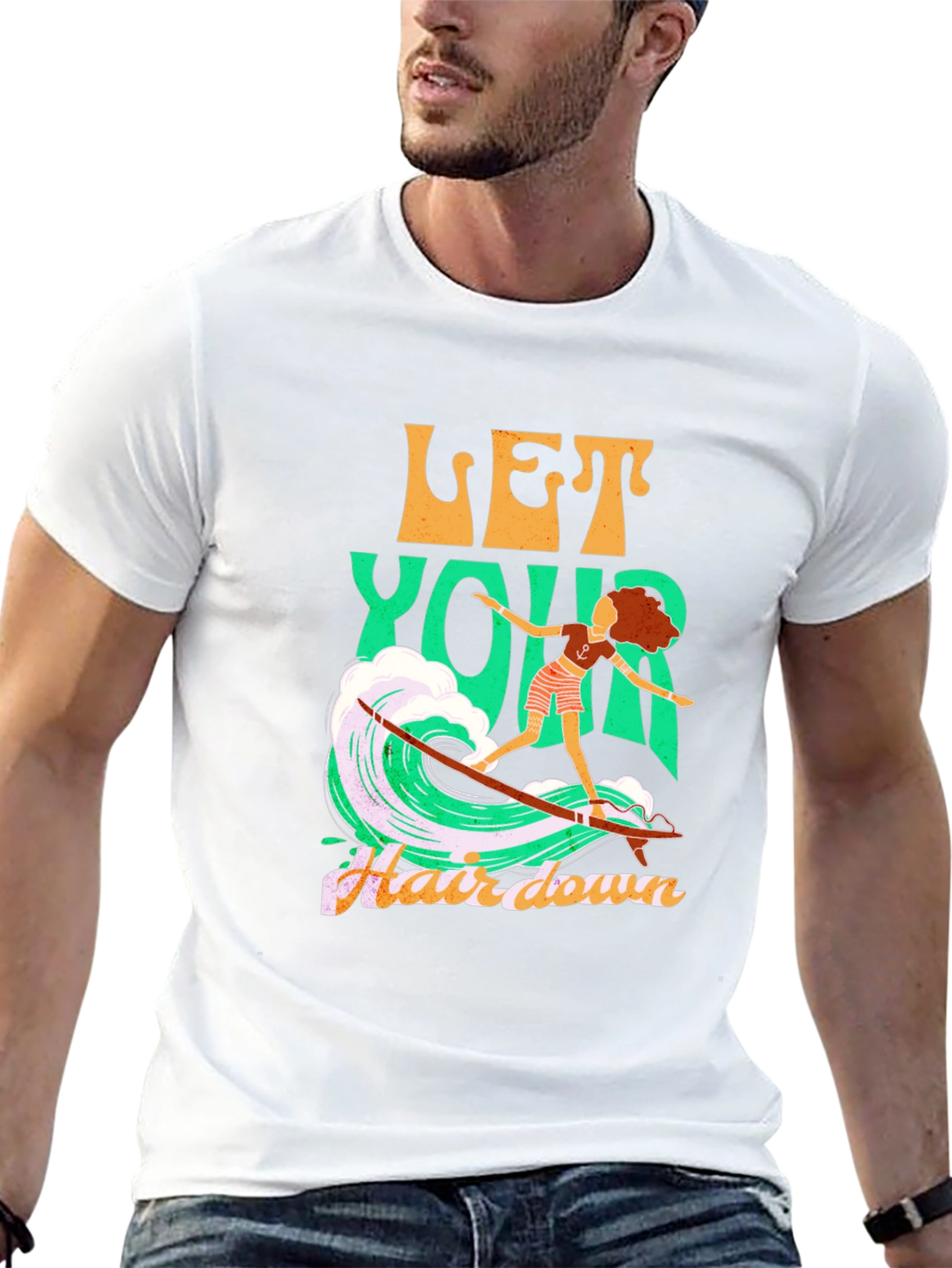 Surfs Up Tee - Let Your Hair Down
