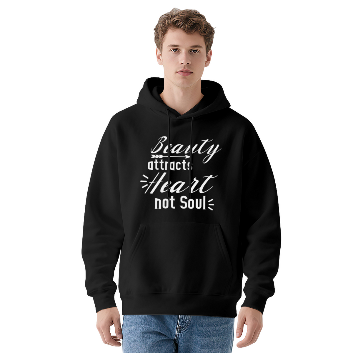 Beauty Attracts Heart Not Soul Quote Hoodie