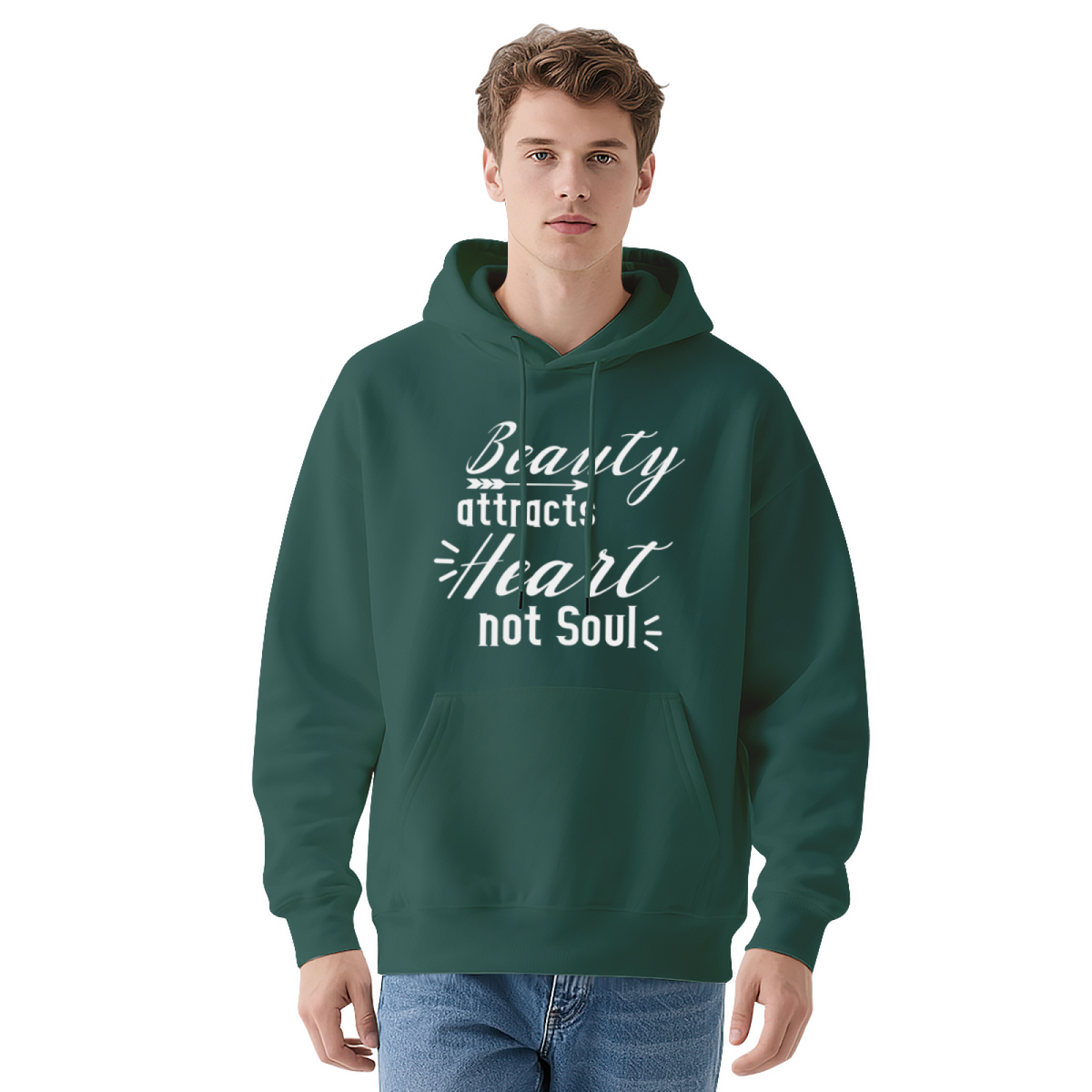 Beauty Attracts Heart Not Soul Quote Hoodie