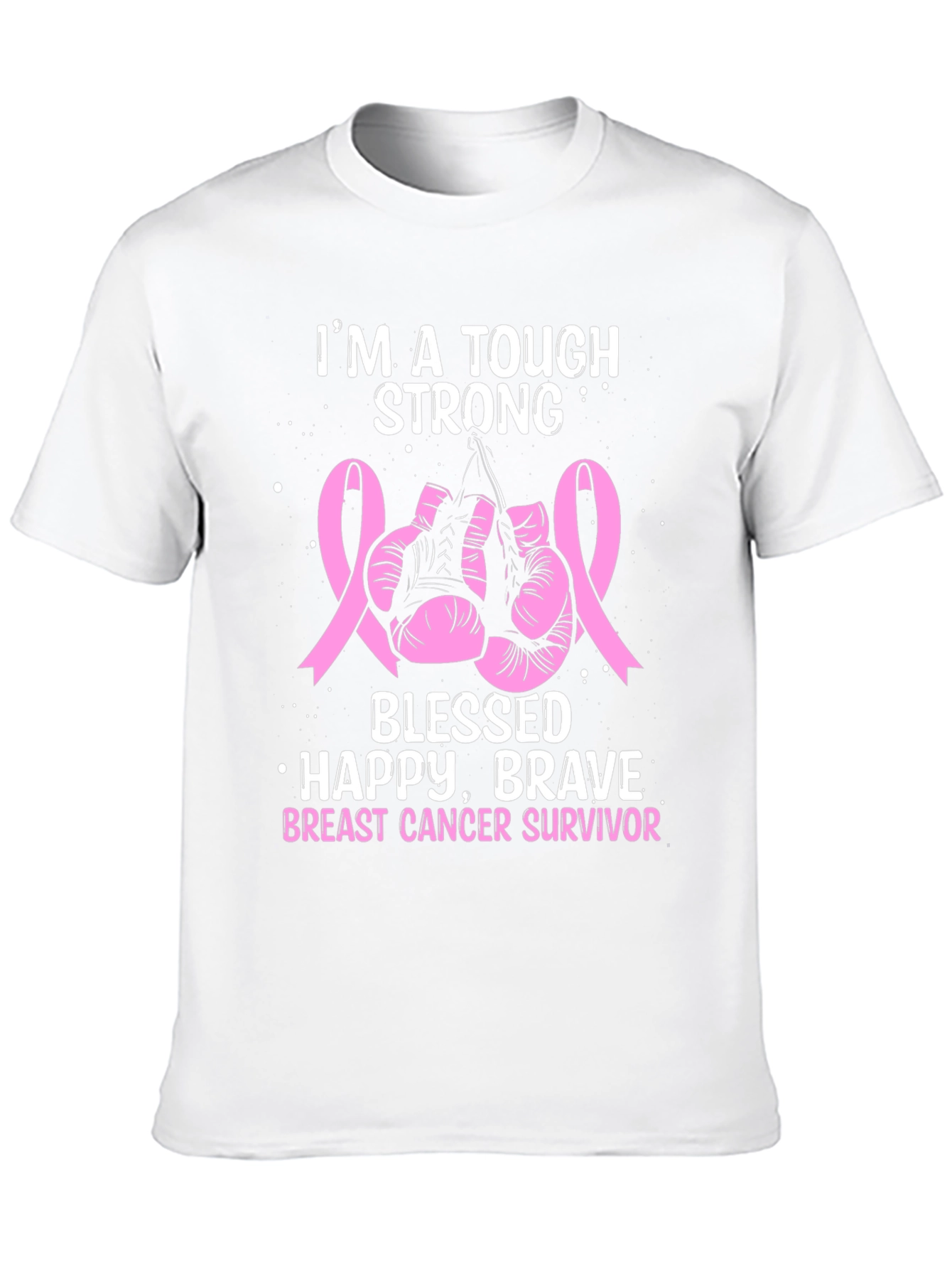 Breast Cancer Survivor Tough Strong T-Shirt