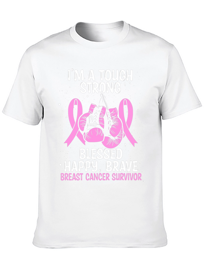 Breast Cancer Survivor Tough Strong T-Shirt