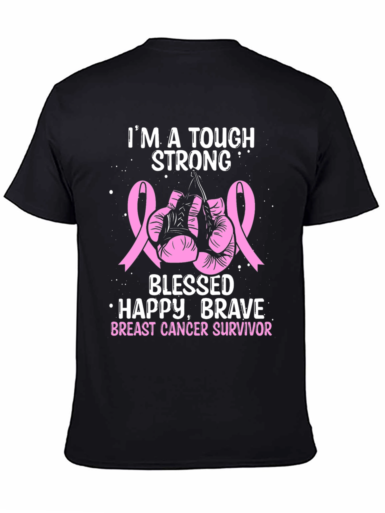 Breast Cancer Survivor Tough Strong T-Shirt