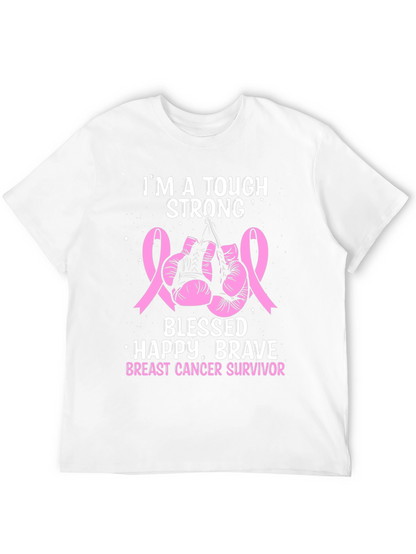 Breast Cancer Survivor Tough Strong T-Shirt
