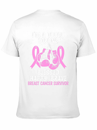 Breast Cancer Survivor Tough Strong T-Shirt