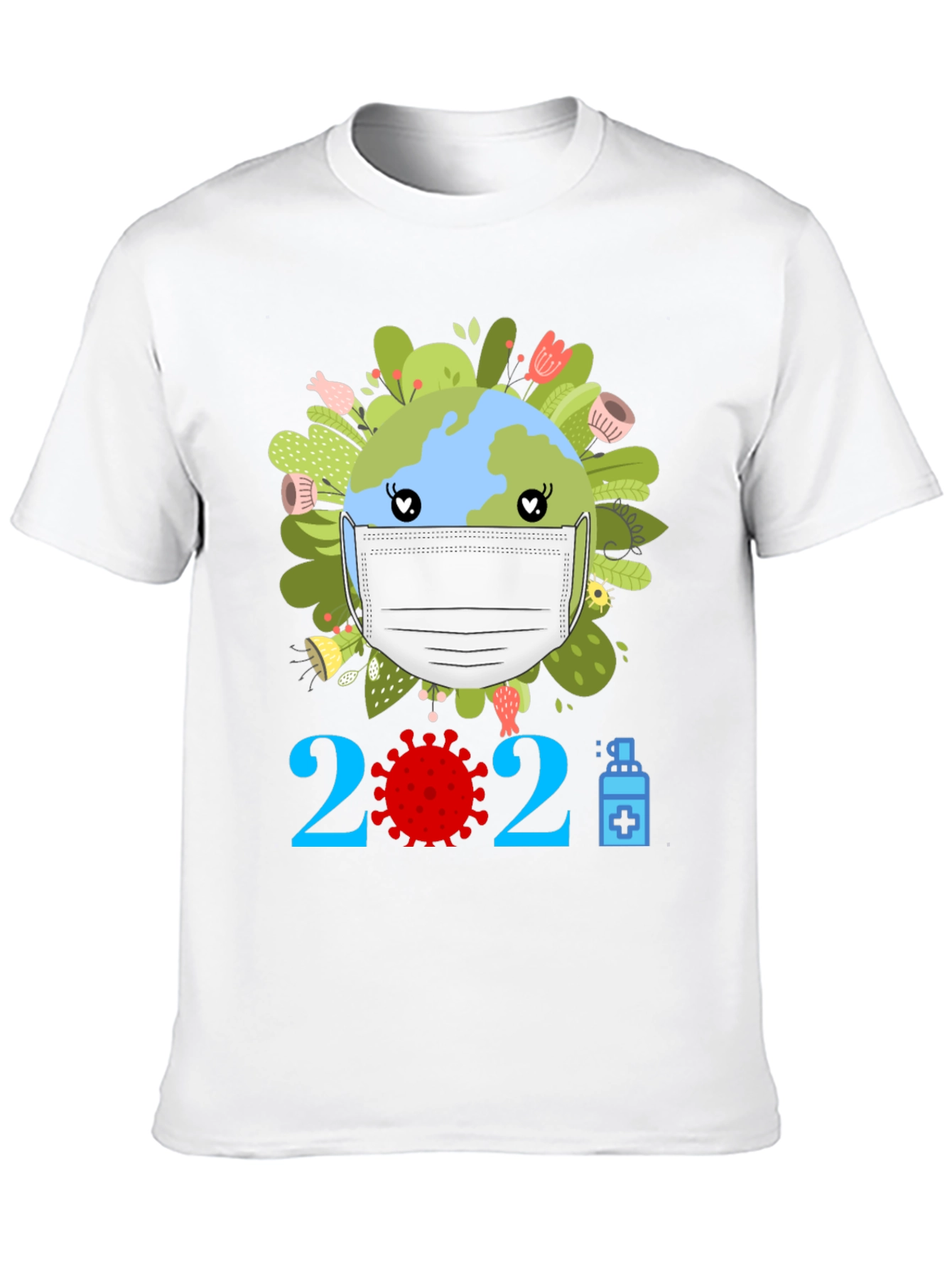 Earth Day 2021 Masked Globe T-Shirt