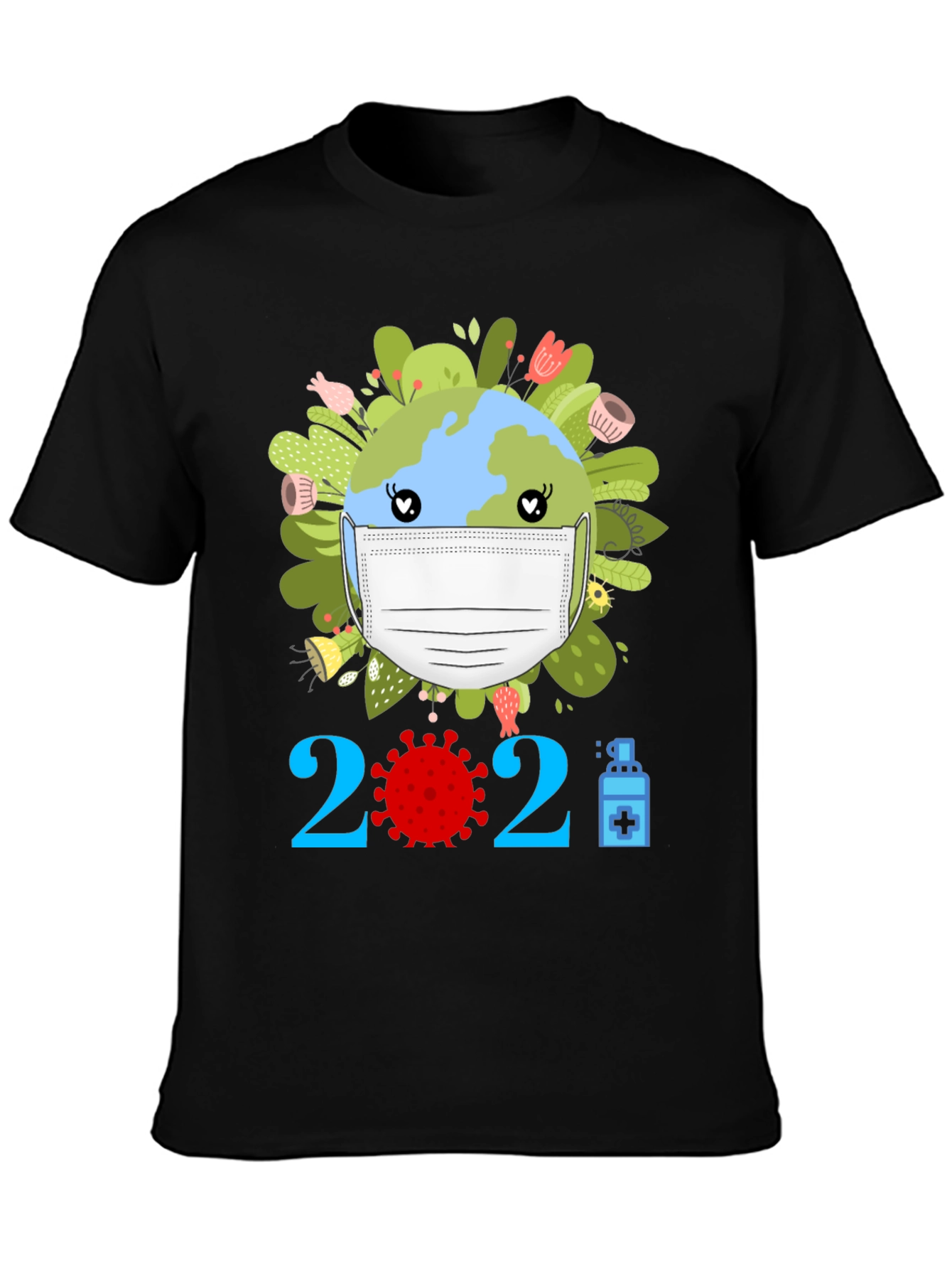 Earth Day 2021 Masked Globe T-Shirt