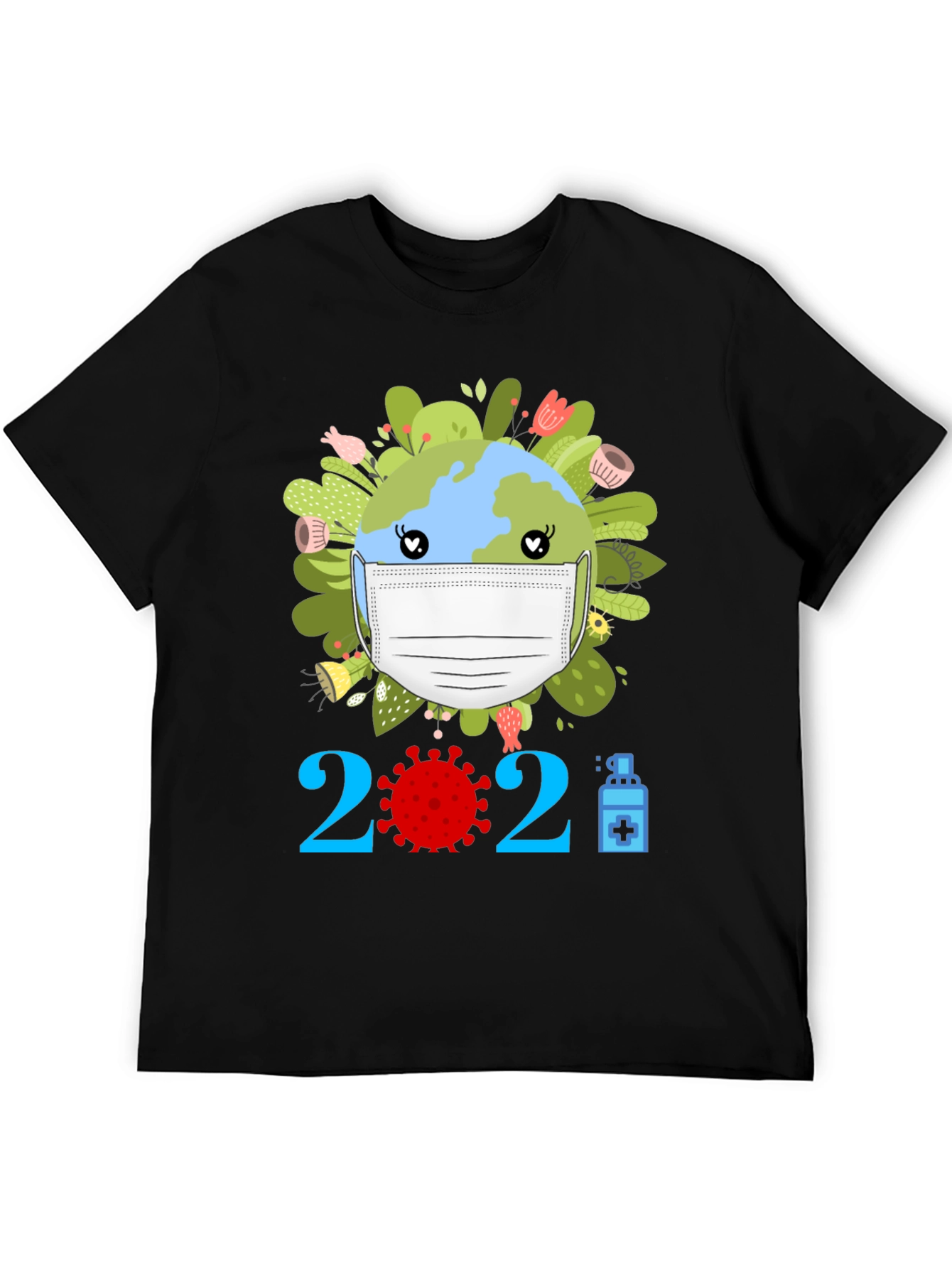 Earth Day 2021 Masked Globe T-Shirt
