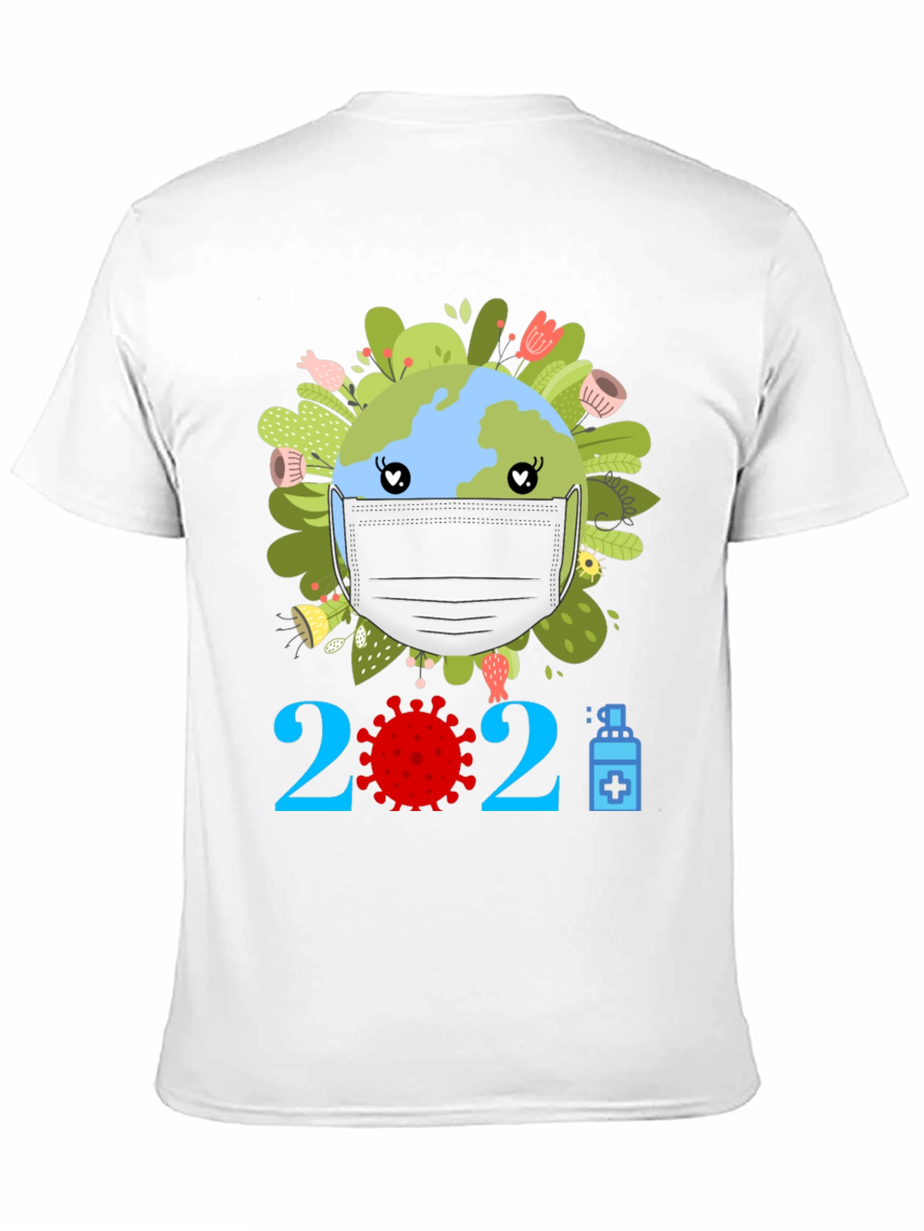 Earth Day 2021 Masked Globe T-Shirt