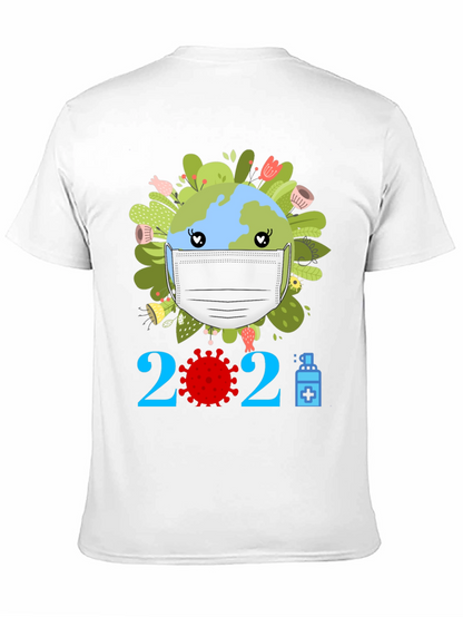 Earth Day 2021 Masked Globe T-Shirt