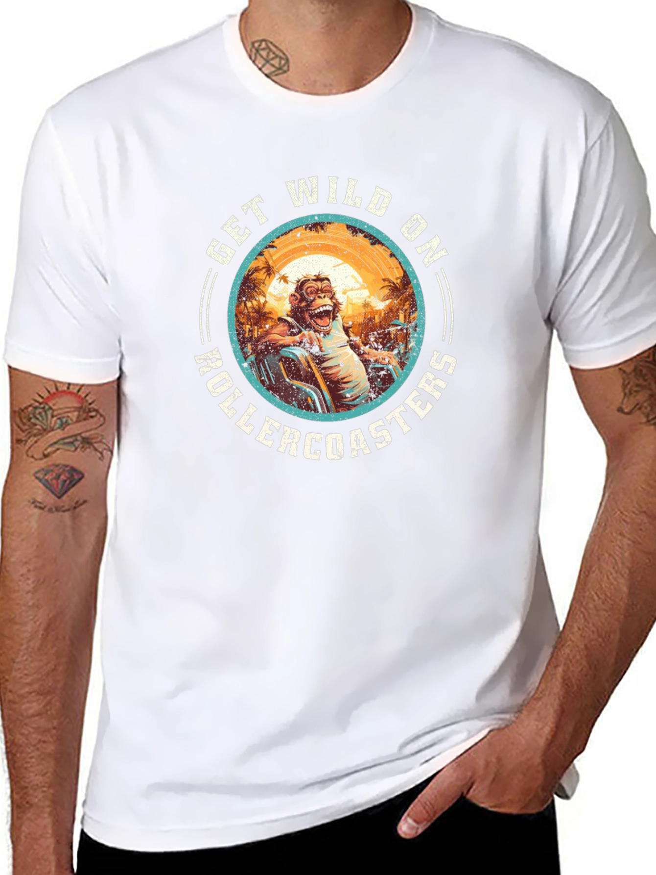 Get Wild On Rollercoasters Graphic T-Shirt