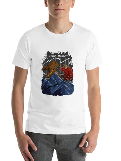 Stock Market Bull vs Bear Graphic Tee