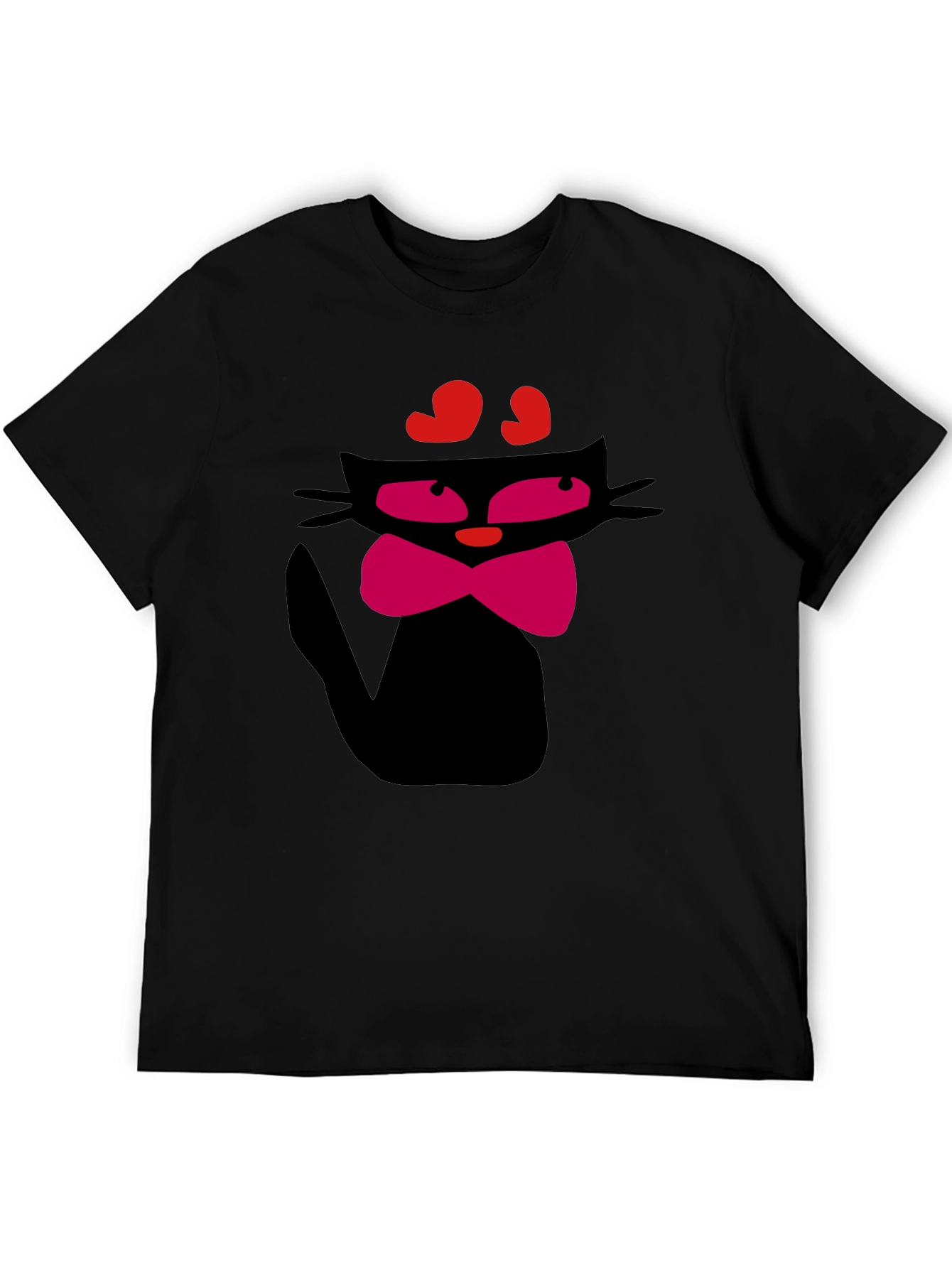 Cool Cat T-Shirt - Black Fun Design