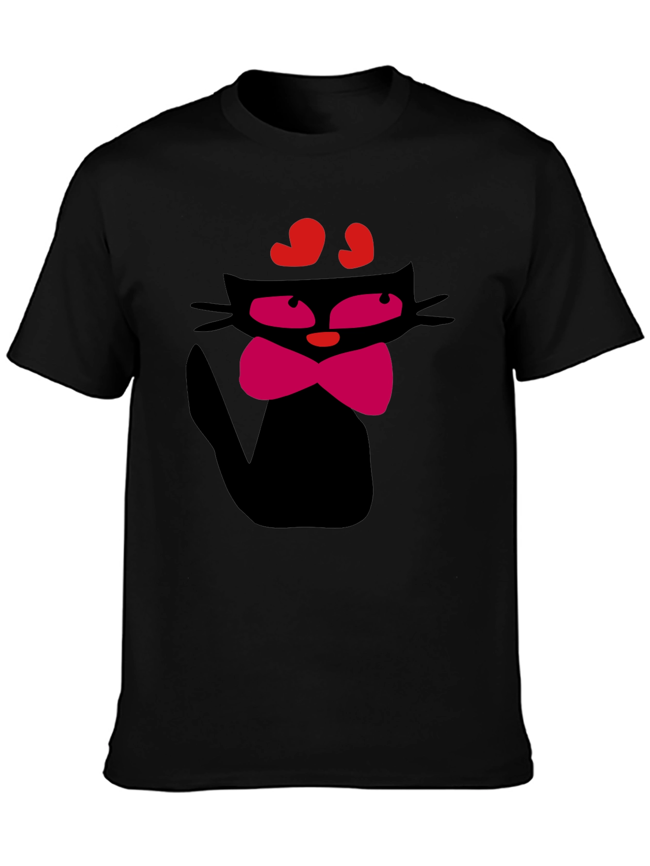 Cool Cat T-Shirt - Black Fun Design