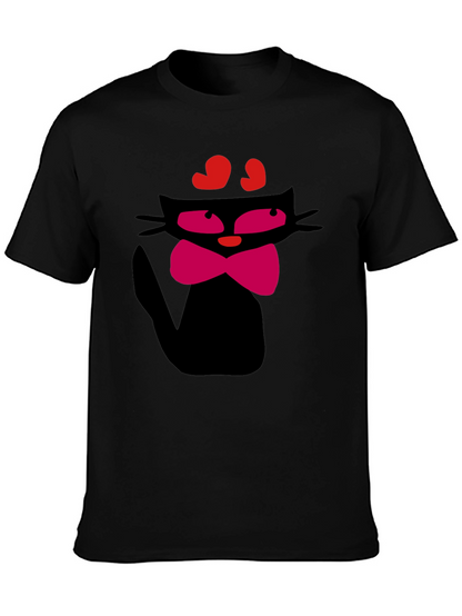Cool Cat T-Shirt - Black Fun Design