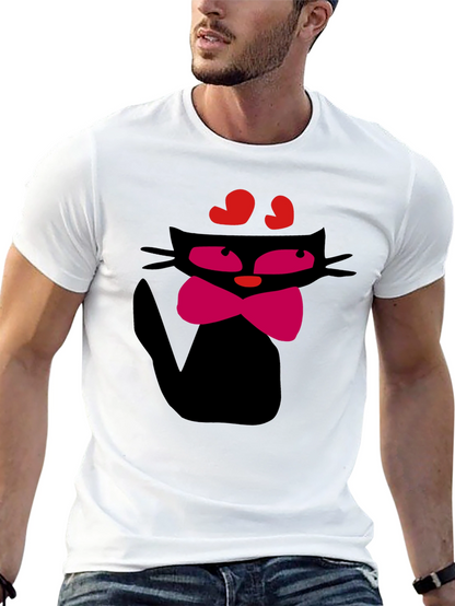 Cool Cat T-Shirt - Black Fun Design
