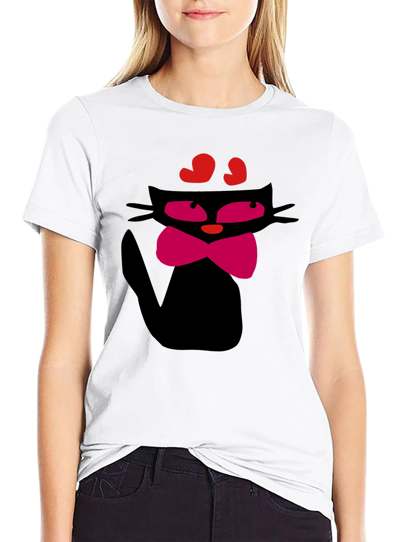 Cool Cat T-Shirt - Black Fun Design