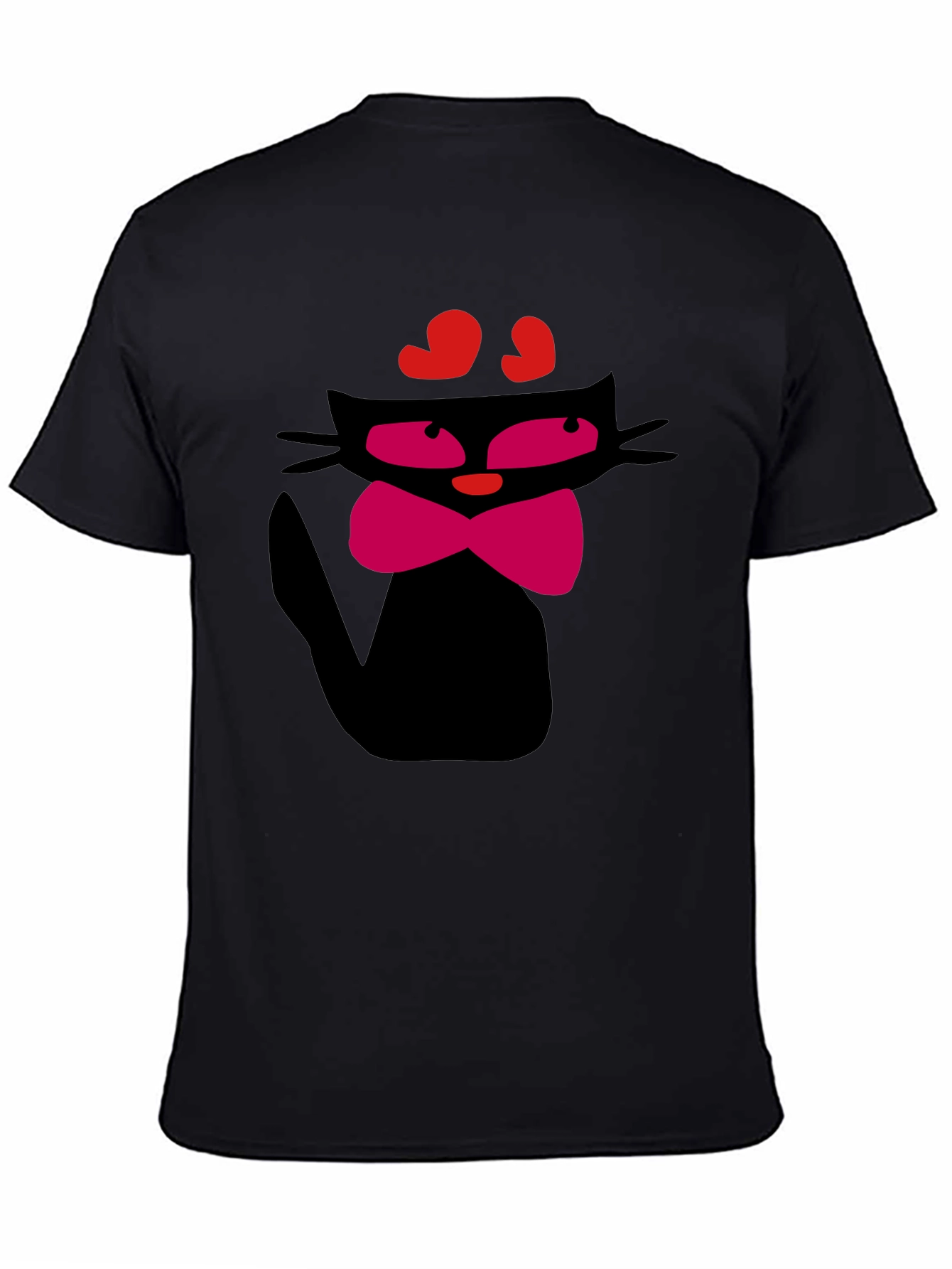 Cool Cat T-Shirt - Black Fun Design
