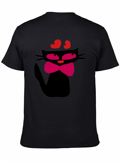 Cool Cat T-Shirt - Black Fun Design