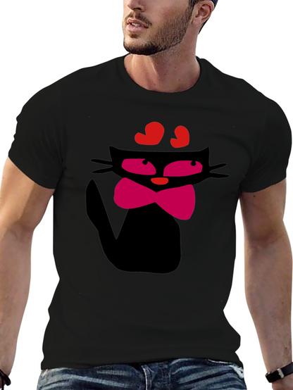 Cool Cat T-Shirt - Black Fun Design