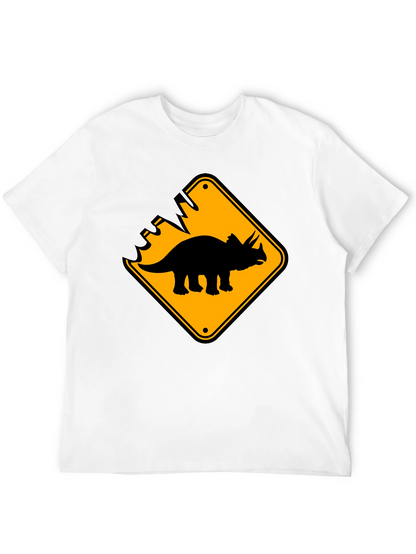 Dinosaur Crossing Black T-Shirt