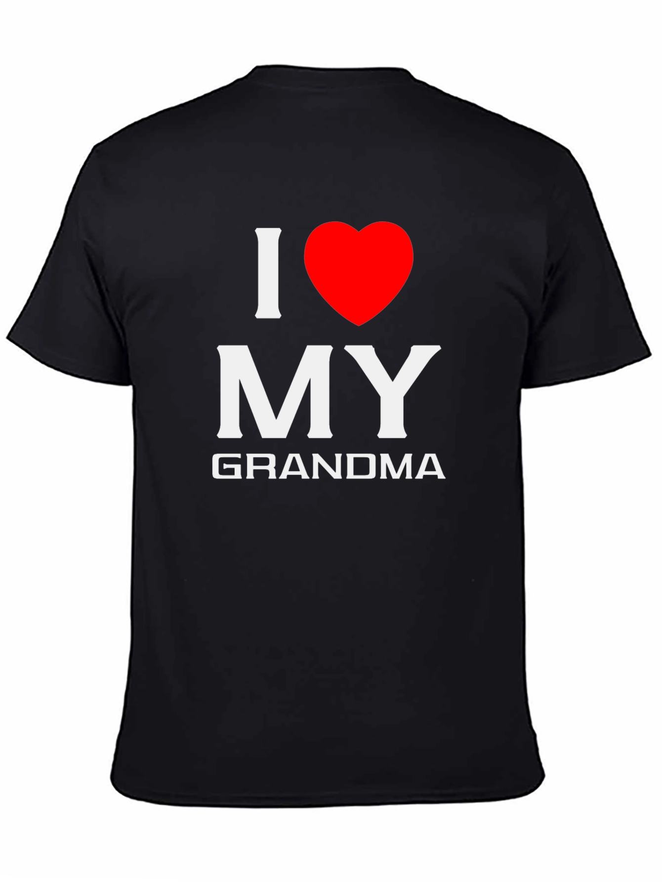 I Love My Grandma T-Shirt - Black