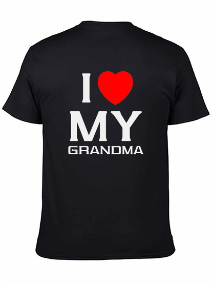 I Love My Grandma T-Shirt - Black