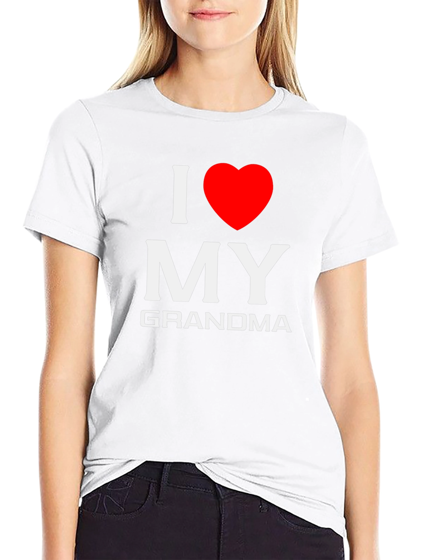 I Love My Grandma T-Shirt - Black