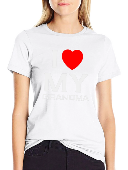 I Love My Grandma T-Shirt - Black