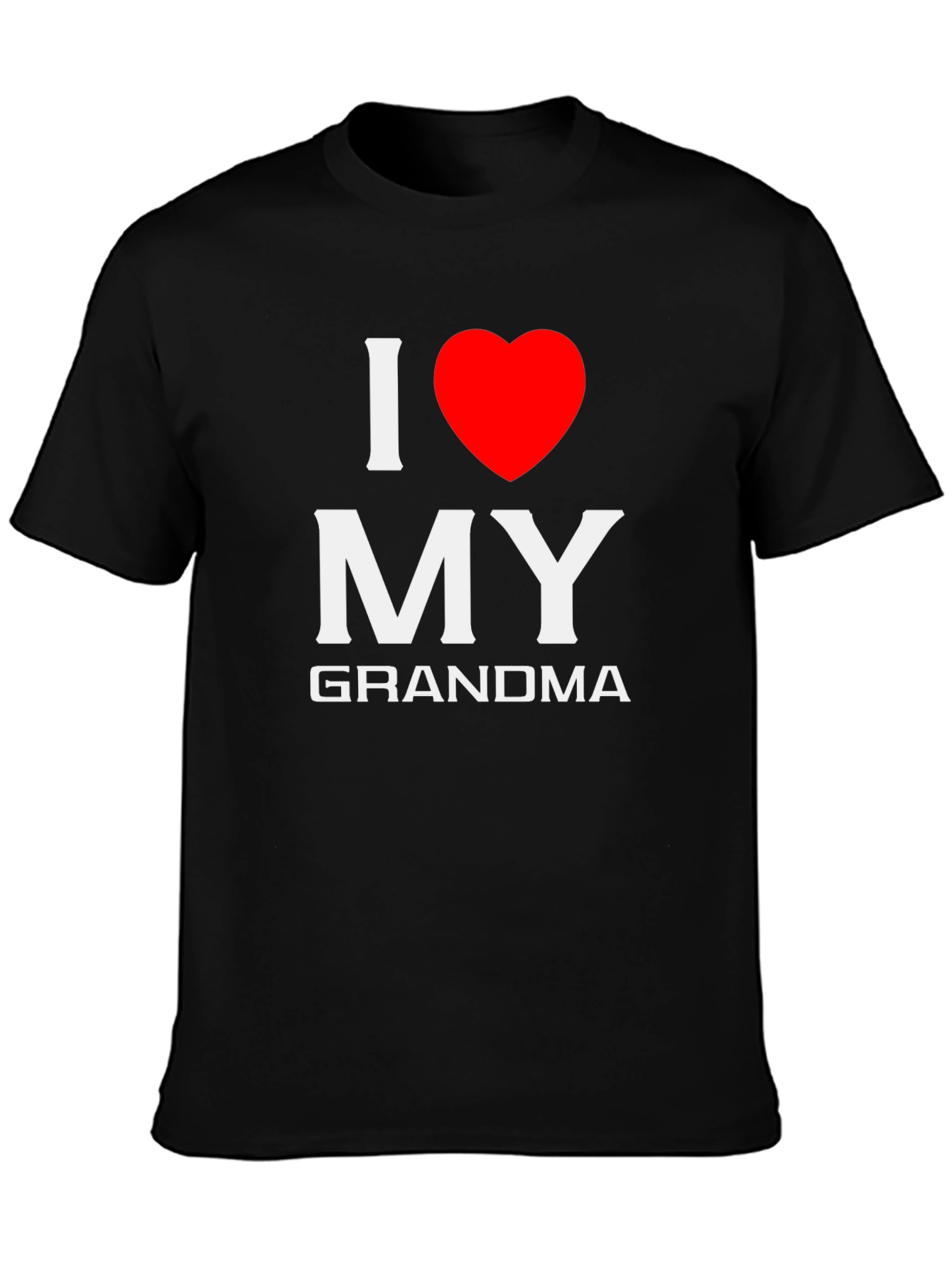 I Love My Grandma T-Shirt - Black
