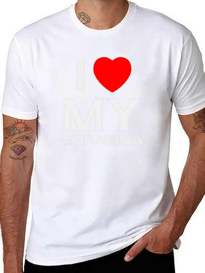 I Love My Grandma T-Shirt - Black