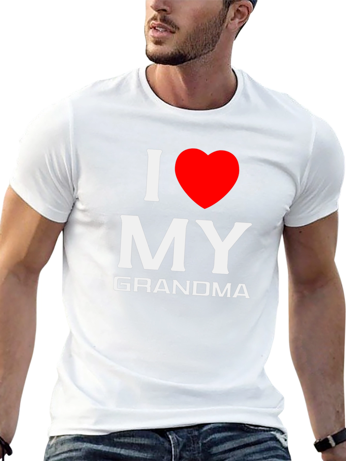 I Love My Grandma T-Shirt - Black