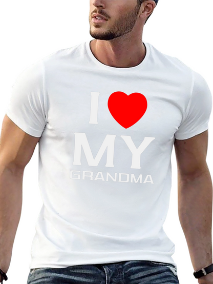 I Love My Grandma T-Shirt - Black
