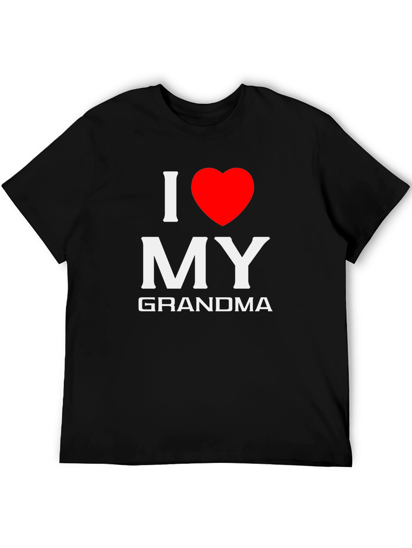 I Love My Grandma T-Shirt - Black