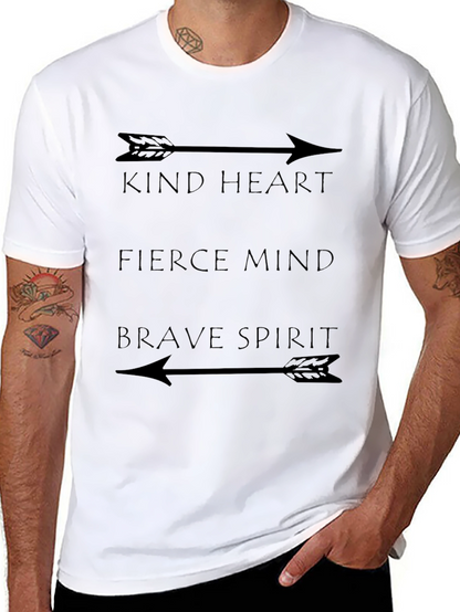 Kind Heart Fierce Mind Brave Spirit Arrow T-Shirt