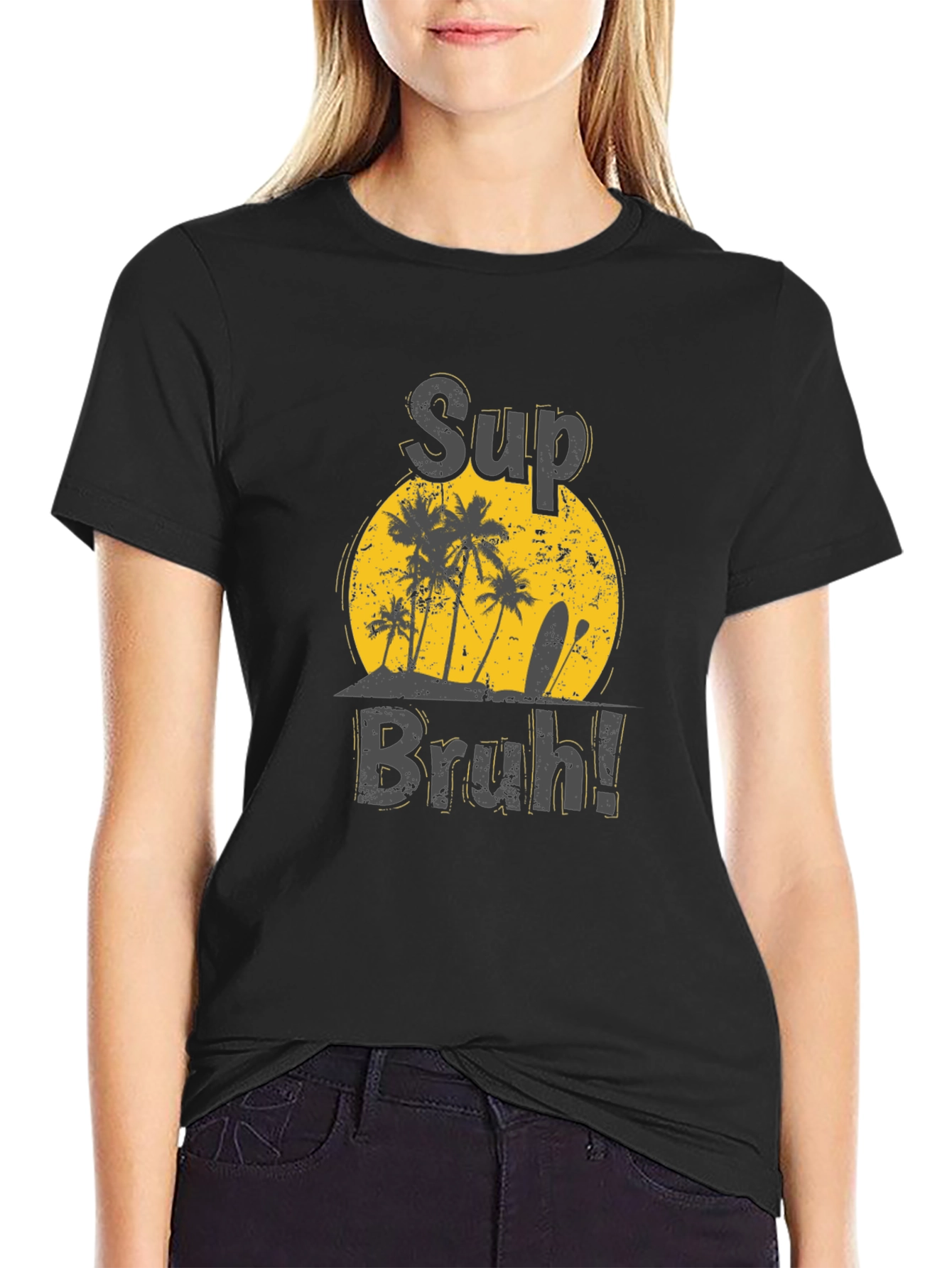 Sup Bruh! Tropical Beach Graphic Tee