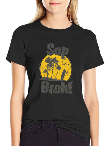 Sup Bruh! Tropical Beach Graphic Tee