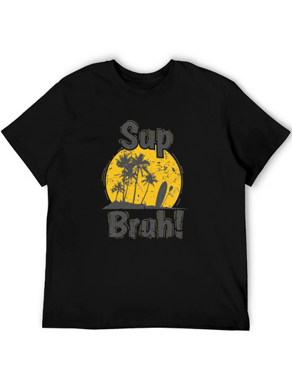 Sup Bruh! Tropical Beach Graphic Tee