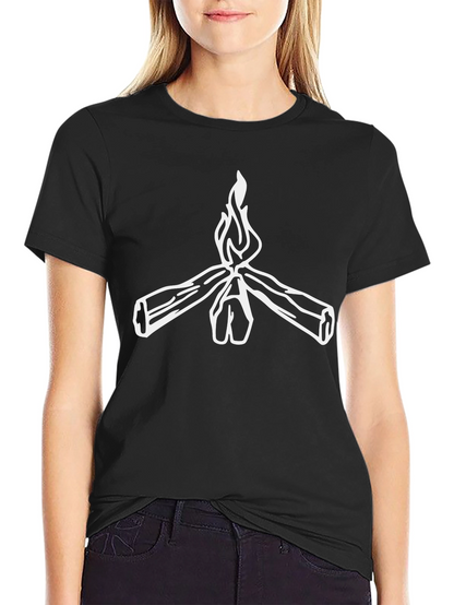 Bonfire Graphic Tee - Cozy Campfire Design