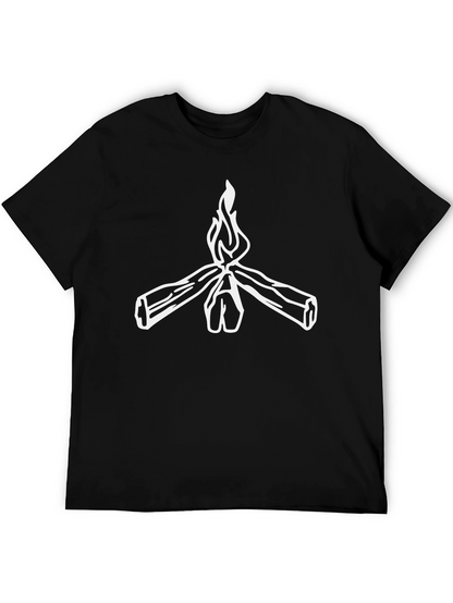 Bonfire Graphic Tee - Cozy Campfire Design