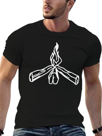 Bonfire Graphic Tee - Cozy Campfire Design